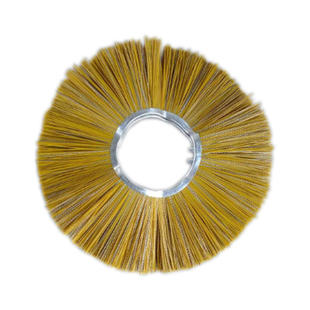 厂家直销清扫车混合丝扫路刷片全钢丝扫雪刷片凹凸型装载机滚刷片