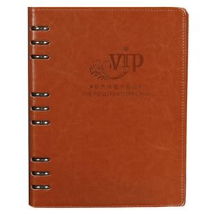 美容院顾客档案本b5美发客户资料辽程记账本子活页理发店美甲vip会员储值卡贵宾消费会员信息记录登记表定制