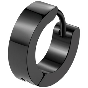 男生耳扣耳环耳钉耳圈2026新款爆款男士潮人女单只黑色钛钢耳骨环