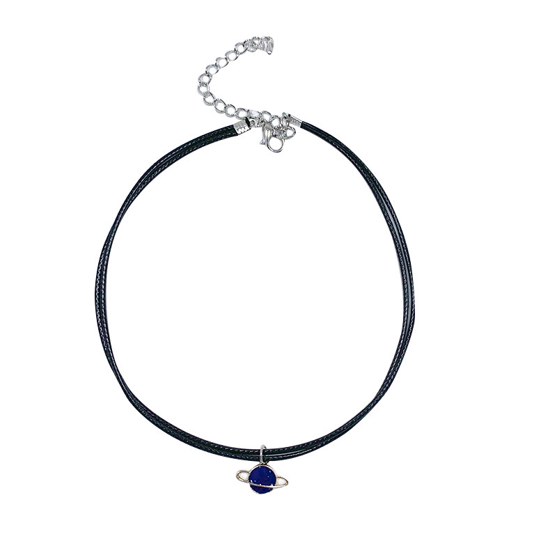 choker锁骨链脖子饰品女颈带黑色绳子项圈夏简约短款网红颈链