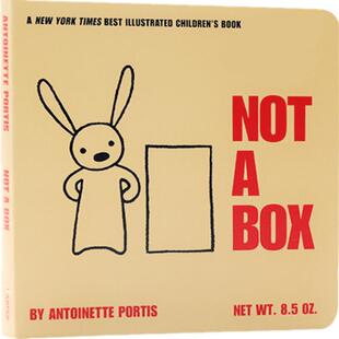 Not a Box 这不是个箱子 英文原版 获苏斯奖创意绘本 吴敏兰书单推荐 幼儿童早教启蒙纸板书激发想象力英语读物入门益智书籍