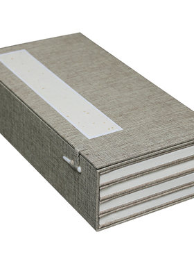 中式风宣纸册页套装素色禅意摆件