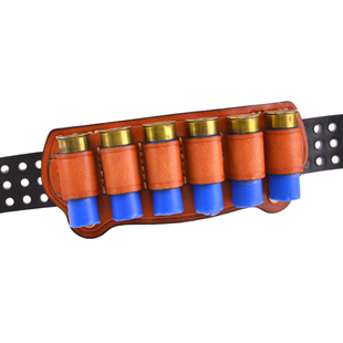 户外军迷12号6孔霰弹模型皮带腰封附件包战术玩具散弹子弹收容袋