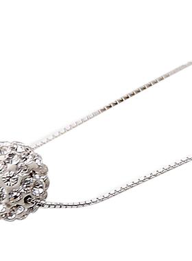 幸运满钻吊坠刻字包邮925银项链