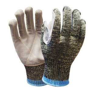 凯夫拉钢丝牛皮贴皮劳保手套防割防刺穿防扎耐磨野外 钓鱼 手套