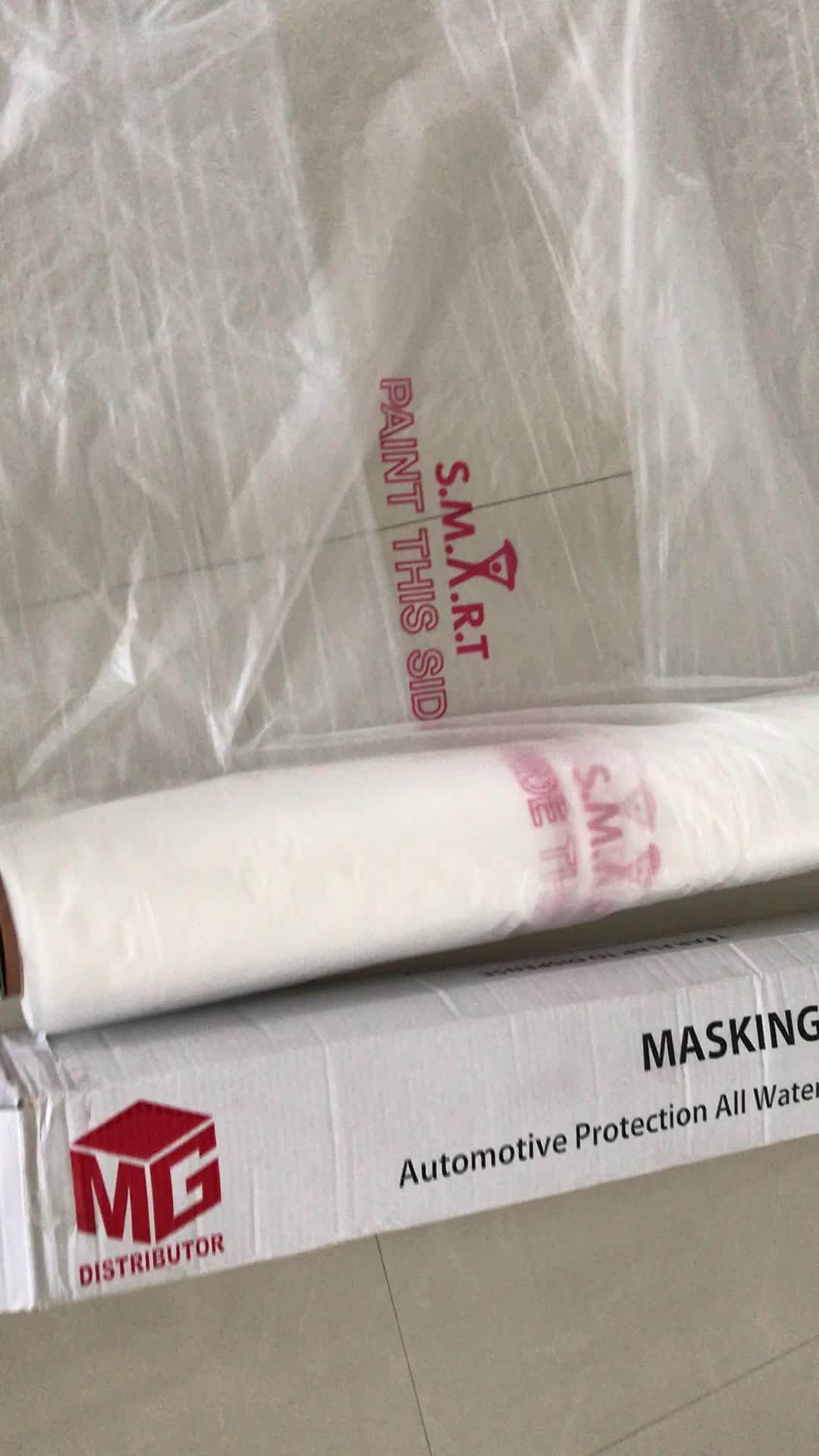 5m Corona Treated Spray Masking Film Roll For Use In Painting Buy 10