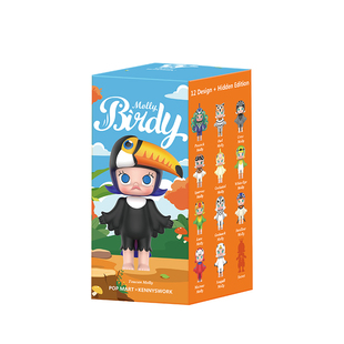 正版一件包邮 泡泡玛特 Molly小鸟盲盒隐藏款鸵鸟小王子端箱整套