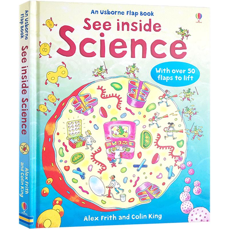 Usborne英文原版偷偷看里面系列:Science 科学儿童启蒙早教认知揭秘科普读物 尤斯伯恩 亲子互动纸板翻翻立体书3-6-8岁 童书