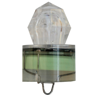 钻石型诱鱼灯水下夜钓集鱼灯诱鱼器海钓黄色超亮强光带鱼灯渔具