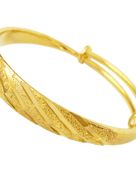 加厚流星雨手镯仿金镯子沙金流行