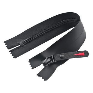 衣服防水拉链隐形5号尼龙长拉链双头双开长款羽绒服拉锁拉链配件