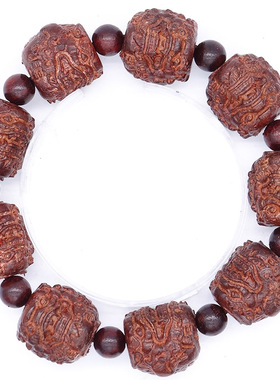 雕刻貔貅念珠男女款非洲小叶紫檀