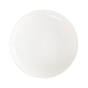 白色10寸大盘子圆形菜盘子深盘汤盘饭盘家用大号瓷盘子大盘鸡盘