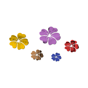 花朵亚克力3d立体墙贴画客厅沙发墙贴纸温馨卧室房间床头墙壁装饰