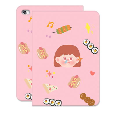 原创吃货女孩硅胶保护套