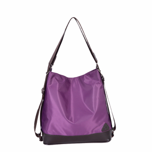 女士背包夏季新款两用尼龙女包韩版休闲旅行大包水桶包单肩双肩包