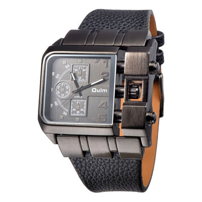 Mens Watches Leather Brand Japan Movt Quartz Wristwatches