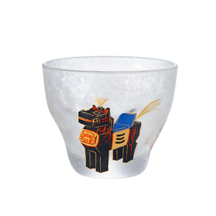 日本进口石十二生肖祝福吉祥物清酒杯烧酒白酒杯清酒具玻璃水杯