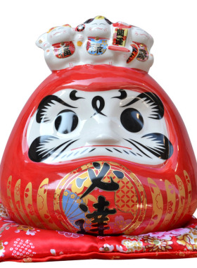 日式寿司料理店铺摆件必胜达摩