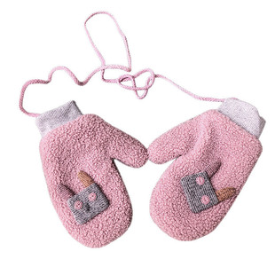 可爱卡通小兔子手套女冬少女心韩版毛绒加厚保暖防寒挂脖骑行