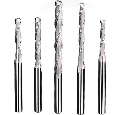 威特3.175mm双刃螺旋球头铣刀