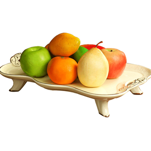 欧式创意干果盘水果盘陶瓷家用水果盘碗北欧客厅糖果盘小吃点心盘