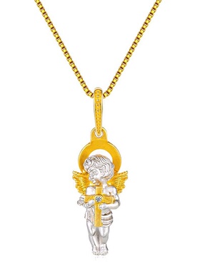 镶嵌锆石十字架吊坠项链嘻哈挂饰