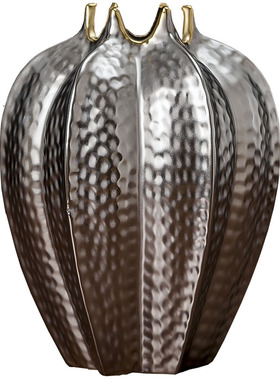 简约现代陶瓷小花瓶客厅摆件 创意水果餐厅软装饰插花花器 杨桃