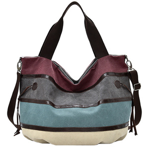 日韩版大容量帆布女包单肩大包包潮女士手提包斜挎健身旅行包行李