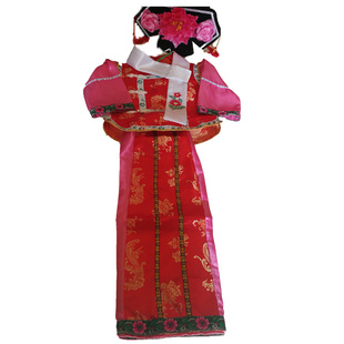 古装成人儿童清朝还珠格格贵妃宫女古代演出服满族旗服女装宫廷服