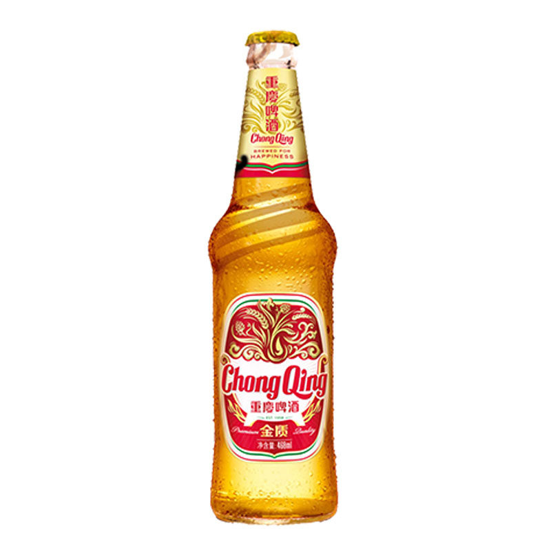 重庆金质啤酒468ml12国宾瓶装整箱2件起多地包邮包损山城味火锅配