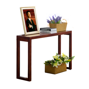 长桌窄长条桌子条形桌椅供桌实木玄关台客厅玄关桌简约玄关柜定制