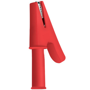 黄铜电线夹子鳄鱼夹带4mm插孔开口10mm中号高压全包护套电工夹30a