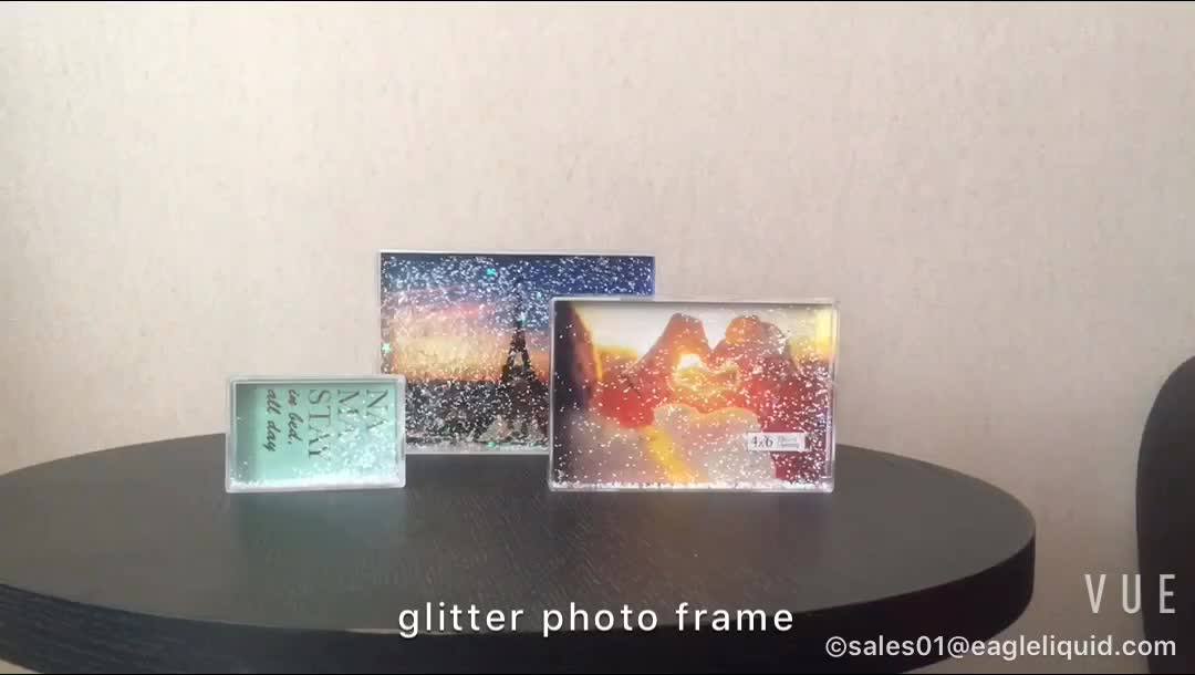 Acrylic Mini Hanging Photo Frame Silver Glitter Photo Frame Buy