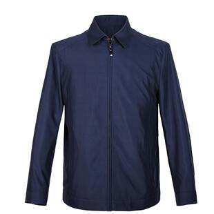 巴豹品牌秋冬季款中青年男士翻领单茄克商务休闲薄款夹克外套男装