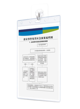 上墙竖式横式营业执照硬胶文件袋
