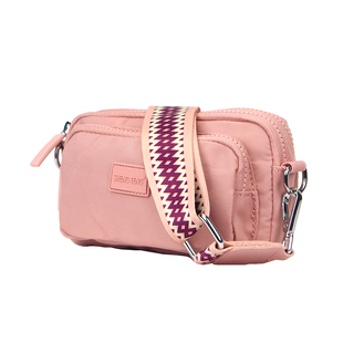 单肩彩带斜挎包百搭小包包女2026新款网红宽肩带迷你手机包钥匙包