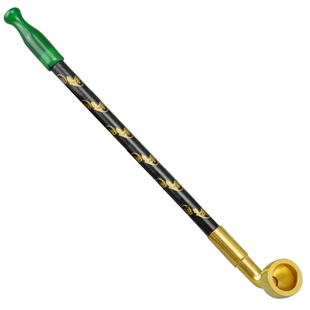 老式传统烟杆黄铜旱烟袋锅子高档男士过滤两用烟斗叶子烟锅白蛇