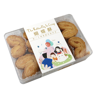 上海特产蝴蝶酥老式字号千层酥糕点原味蝴蝶酥海派小吃伴手礼275g