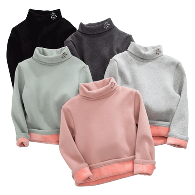 【南极人】秋冬儿童加绒打底上衣2件装