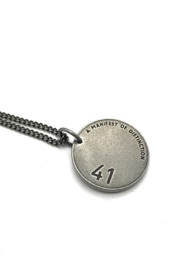 KORKEN日韩潮情侣1341圆牌毛衣链