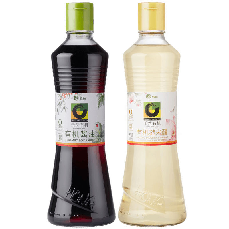 禾然糙米有机酱油+有机糙米醋