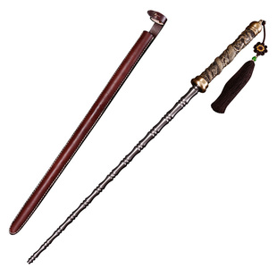 盘龙神鞭手工花纹钢亢龙锏敬德鞭兵器收藏龙泉市泉字号宝剑未开刃