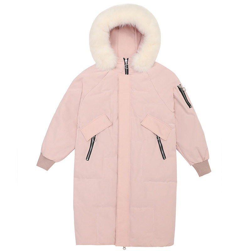 2024冬季新款胖mm特大码女装加厚保暖外套 250斤不钻绒显瘦羽绒服