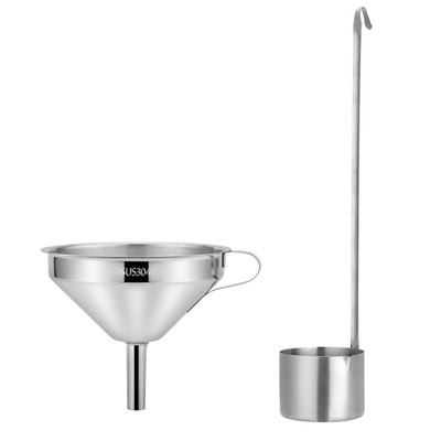 不锈钢漏斗套装带滤网