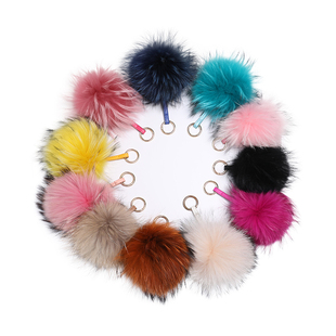 真貉子毛球包包挂件超大狐狸毛球毛毛绒球挂饰真皮草饰品钥匙挂件