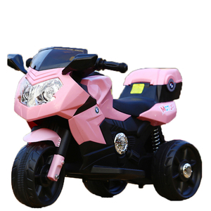 儿童电动车摩托车男孩三轮车女孩电瓶车1-5岁双驱动可遥控带推杆