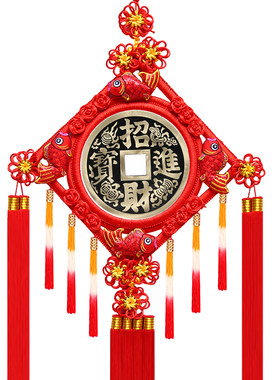 中国结挂件纯铜特大号镇宅之宝