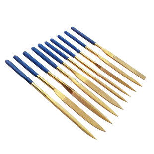 金刚石锉刀扁平扁锉刀小锉刀镀钛金刚什锦锉套装三角锉金刚砂平板