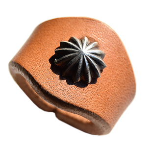 茄子原创 美式复古vintage阿美咔叽小方巾扣腰果花个性简约嘻哈潮